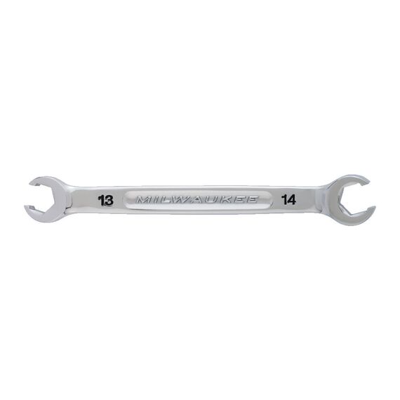 Гаечный ключ Milwaukee 13 X 14 MM FLARE NUT SPANNER - 4932480577, Модель: 13 X 14 MM FLARE NUT SPANNER, Длина (мм): 179,3, внеший вид, изображение 2