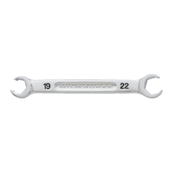 Гаечный ключ Milwaukee 19 X 22 MM FLARE NUT SPANNER - 4932480632, Модель: 19 X 22 MM FLARE NUT SPANNER, Длина (мм): 219, внеший вид, изображение 2