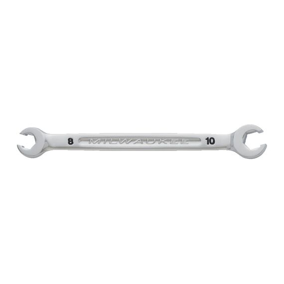 Гаечный ключ Milwaukee 8 X 10 MM FLARE NUT SPANNER - 4932480626, Модель: 8 X 10 MM FLARE NUT SPANNER, Длина (мм): 152,9, внеший вид, изображение 2