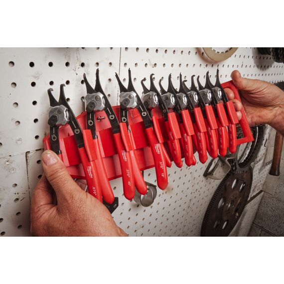 Съемник стопорных колец Milwaukee CIRCLIP PLIERS SET 9 PC - 4932492496, внеший вид, изображение 7