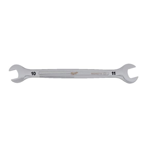 Рожковый ключ Milwaukee DOUBLE OPEN END SPANNER 10 X 11 MM - 4932492719, Модель: DOUBLE OPEN END SPANNER 10 X 11 MM, Длина (мм): 156, внеший вид