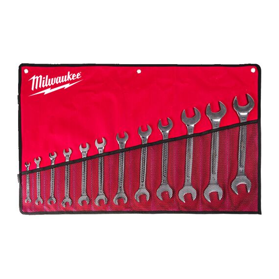Набор рожковых ключей Milwaukee DOUBLE OPEN END SPANNER 12 PC SET - 4932492714, Модель: DOUBLE OPEN END SPANNER 12 PC SET, внеший вид
