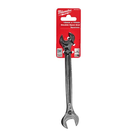 Рожковый ключ Milwaukee DOUBLE OPEN END SPANNER 13 X 17 MM - 4932492723, Модель: DOUBLE OPEN END SPANNER 13 X 17 MM, Длина (мм): 199, внеший вид, изображение 2