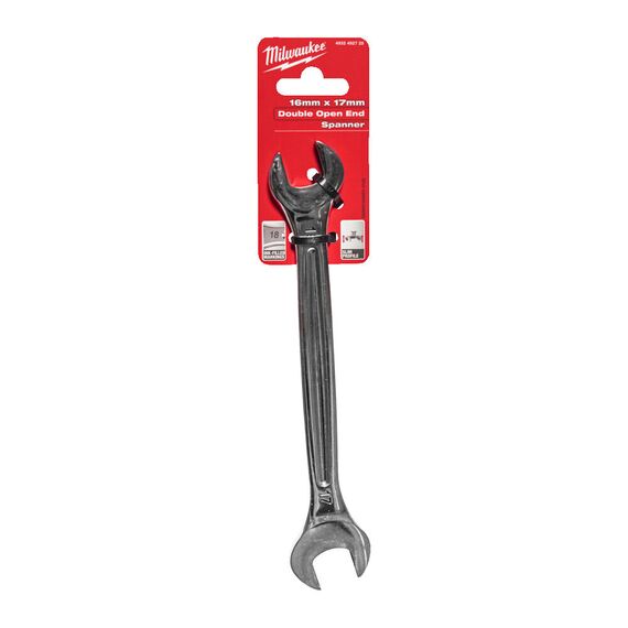 Рожковый ключ Milwaukee DOUBLE OPEN END SPANNER 16 X 17 MM - 4932492725, Модель: DOUBLE OPEN END SPANNER 16 X 17 MM, Длина (мм): 204, внеший вид, изображение 2