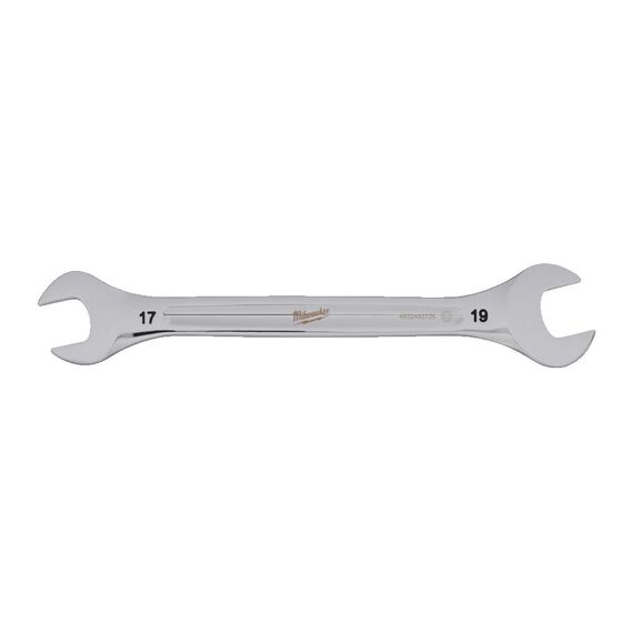 Рожковый ключ Milwaukee DOUBLE OPEN END SPANNER 17 X 19 MM - 4932492726, Модель: DOUBLE OPEN END SPANNER 17 X 19 MM, Длина (мм): 220, внеший вид