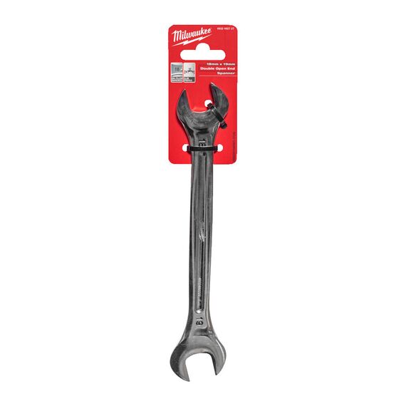 Рожковый ключ Milwaukee DOUBLE OPEN END SPANNER 18 X 19 MM - 4932492727, Модель: DOUBLE OPEN END SPANNER 18 X 19 MM, Длина (мм): 220, внеший вид, изображение 2