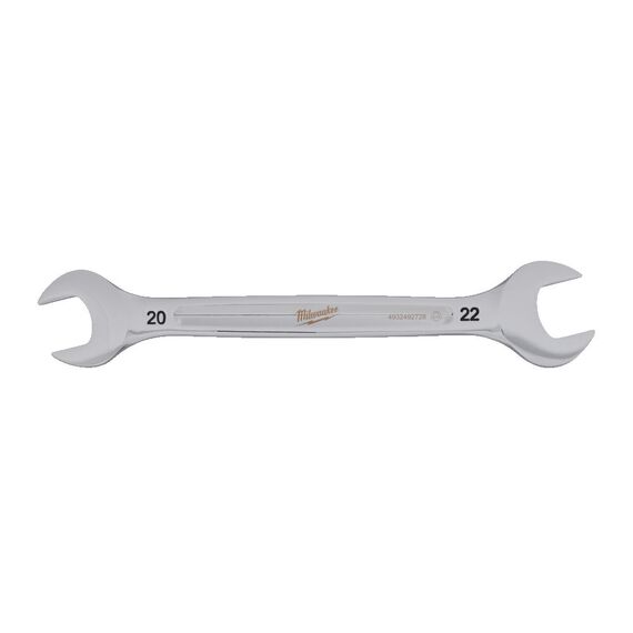 Рожковый ключ Milwaukee DOUBLE OPEN END SPANNER 20 X 22 MM - 4932492728, Модель: DOUBLE OPEN END SPANNER 20 X 22 MM, Длина (мм): 234, внеший вид