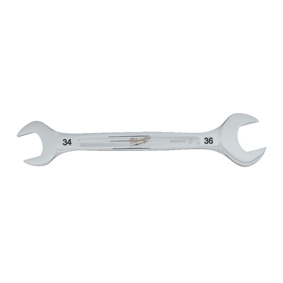Рожковый ключ Milwaukee DOUBLE OPEN END SPANNER 34 X 36 MM - 4932492735, Модель: DOUBLE OPEN END SPANNER 34 X 36 MM, Длина (мм): 351, внеший вид