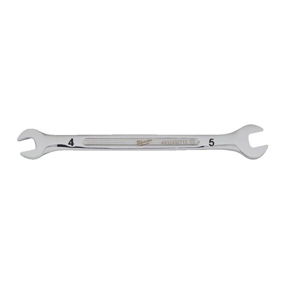 Рожковый ключ Milwaukee DOUBLE OPEN END SPANNER 4 X 5 MM - 4932492715, Модель: DOUBLE OPEN END SPANNER 4 X 5 MM, Длина (мм): 95, внеший вид