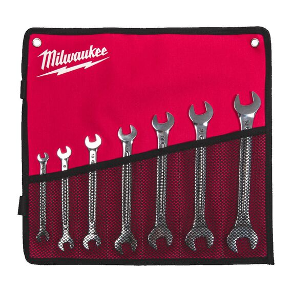 Набор рожковых ключей Milwaukee DOUBLE OPEN END SPANNER 7 PC SET - 4932492713, Модель: DOUBLE OPEN END SPANNER 7 PC SET, внеший вид