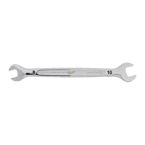 Рожковый ключ Milwaukee DOUBLE OPEN END SPANNER 8 X 10 MM - 4932492718, Модель: DOUBLE OPEN END SPANNER 8 X 10 MM, Длина (мм): 141, внеший вид