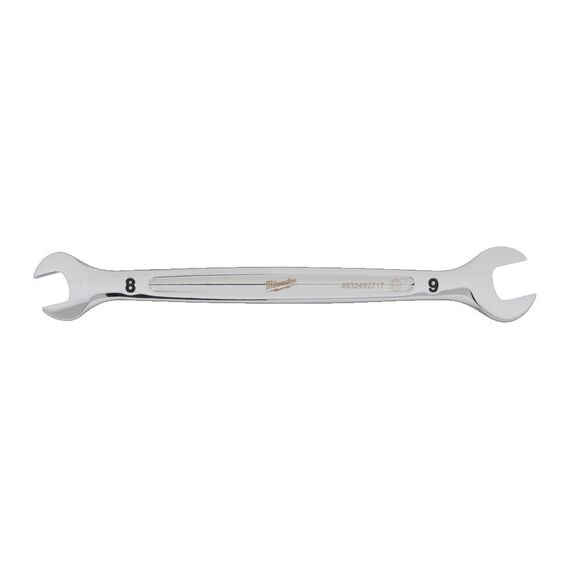 Рожковый ключ Milwaukee DOUBLE OPEN END SPANNER 8 X 9 MM - 4932492717, Модель: DOUBLE OPEN END SPANNER 8 X 9 MM, Длина (мм): 141, внеший вид