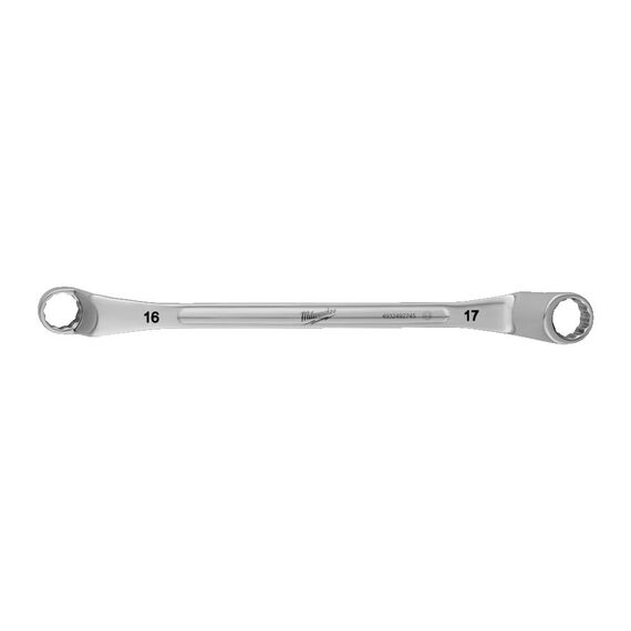 Накидной ключ Milwaukee DOUBLE RING OFFSET SPANNER 16 X 17 MM - 4932492745, Модель: DOUBLE RING OFFSET SPANNER 16 X 17 MM, Длина (мм): 265, внеший вид