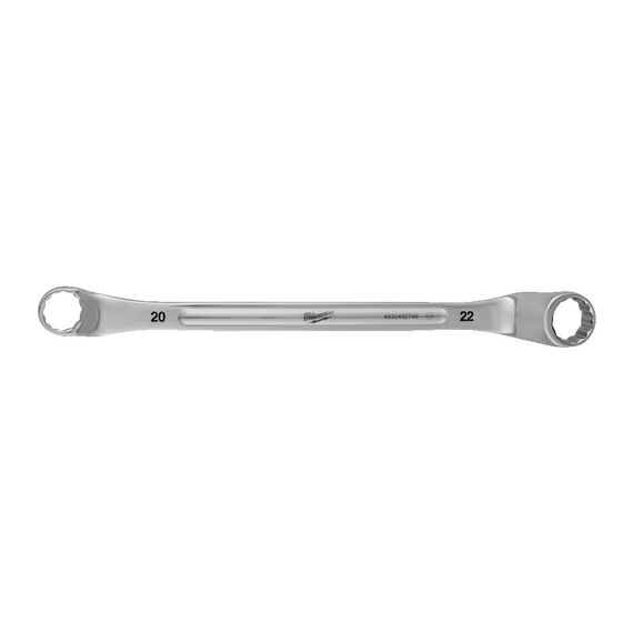 Накидной ключ Milwaukee DOUBLE RING OFFSET SPANNER 20 X 22 MM - 4932492749, Модель: DOUBLE RING OFFSET SPANNER 20 X 22 MM, Длина (мм): 307, внеший вид