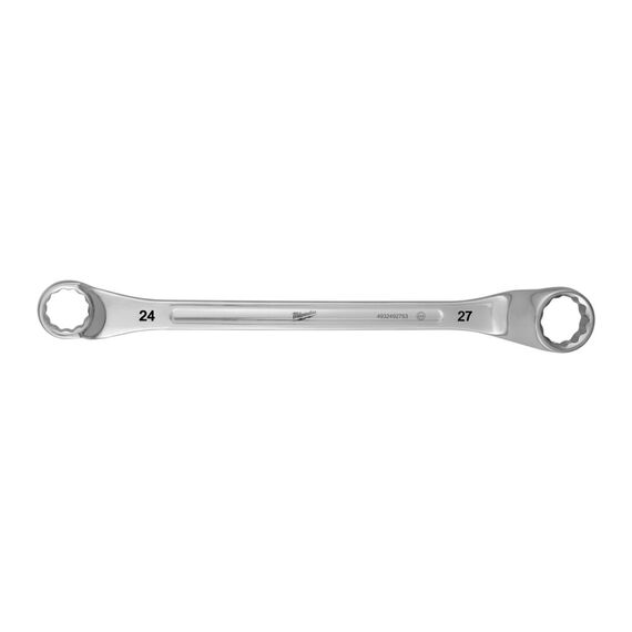 Накидной ключ Milwaukee DOUBLE RING OFFSET SPANNER 24 X 27 MM - 4932492753, Модель: DOUBLE RING OFFSET SPANNER 24 X 27 MM, Длина (мм): 337, внеший вид