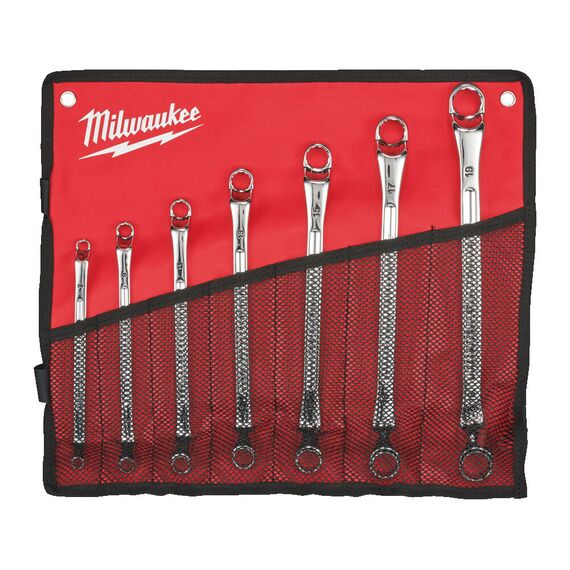 Набор накидных ключей Milwaukee DOUBLE RING OFFSET SPANNER 7 PC SET - 4932492737, внеший вид