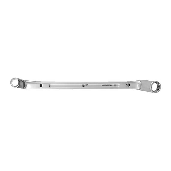 Накидной ключ Milwaukee DOUBLE RING OFFSET SPANNER 8 X 10 MM - 4932492741, Модель: DOUBLE RING OFFSET SPANNER 8 X 10 MM, Длина (мм): 182, внеший вид