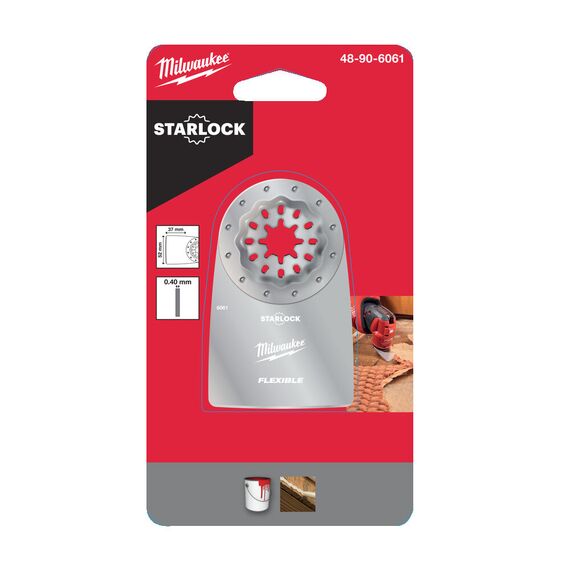 Гибкий скребок Milwaukee Scraper Flexible Blade - 48906061, Ширина лезвия (мм): 52, Модель: Scraper Flexible Blade, Длина (мм): 37, внеший вид, изображение 2