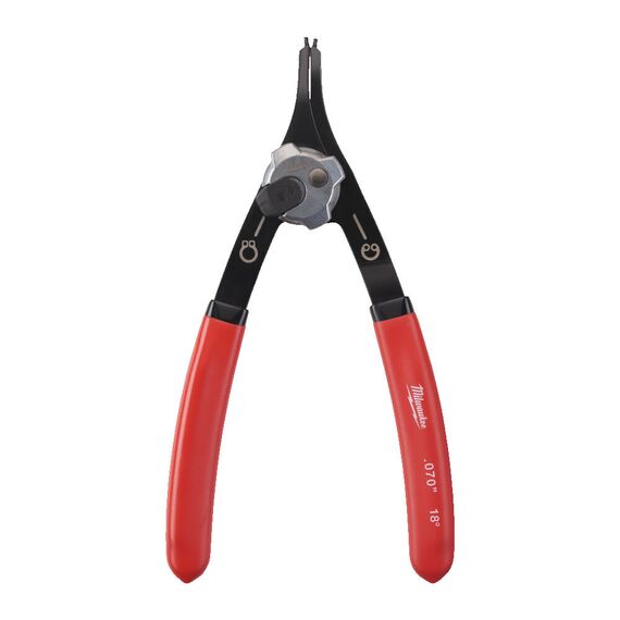 Съемник стопорных колец Milwaukee LARGE CIRCLIP PLIER STRAIGHT - 4932492493, Модель: LARGE CIRCLIP PLIER STRAIGHT, Длина (мм): 188, внеший вид