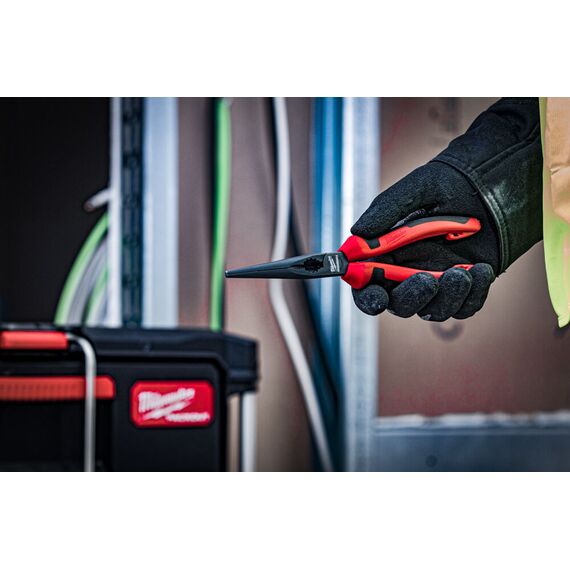 Длинногубцы Milwaukee LONG NOSE PLIER 205 MM - 4932492465, Модель: LONG NOSE PLIER 205 MM, Длина (мм): 205, внеший вид, изображение 3