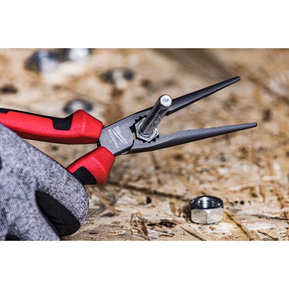 Длинногубцы Milwaukee LONG NOSE PLIER 205 MM - 4932492465, Модель: LONG NOSE PLIER 205 MM, Длина (мм): 205, внеший вид, изображение 6