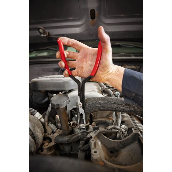 Длинногубцы изогнутые Milwaukee LONG REACH PLIER 45° удлиненные - 4932492498, Модель: LONG REACH PLIER 45°, Длина (мм): 326, внеший вид, изображение 6