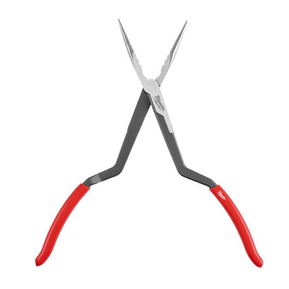 Длинногубцы изогнутые Milwaukee LONG REACH PLIER 45° удлиненные - 4932492498, Модель: LONG REACH PLIER 45°, Длина (мм): 326, внеший вид, изображение 2
