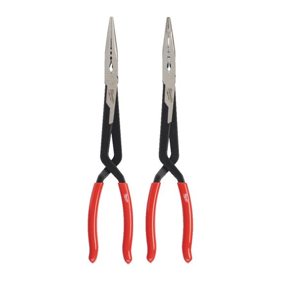Длинногубцы Milwaukee LONG REACH PLIERS SET 2 PC удлиненные - 4932492499, Модель: LONG REACH PLIERS SET 2 PC, Длина (мм): 326, внеший вид