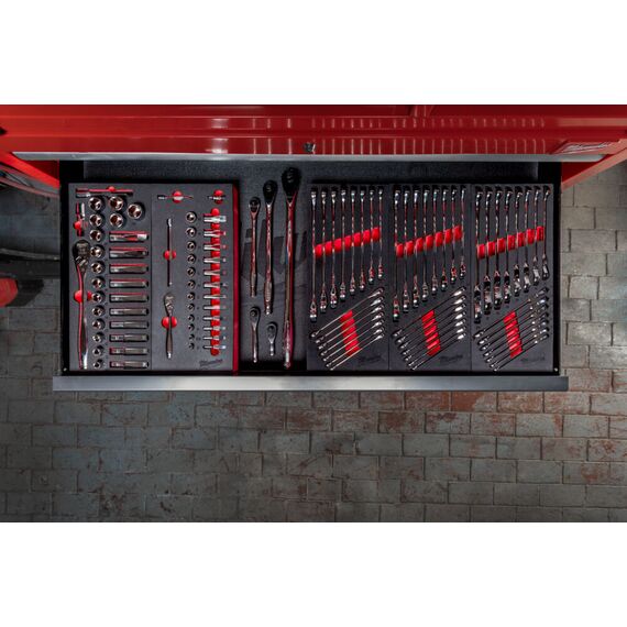 Ложемент с комбинированными ключами Milwaukee MAXBITE COMBINATION SPANNER SET FOAM INSERT 15 шт - 4932479827, Модель: MAXBITE COMBINATION SPANNER SET FOAM INSERT, фото, изображение 4 Ложемент с комбинированными ключами Milwaukee MAXBITE COMBINATION SPANNER SET FOAM INSERT 15 шт - 4932479827, Модель: MAXBITE COMBINATION SPANNER SET FOAM INSERT, внеший вид, изображение 4