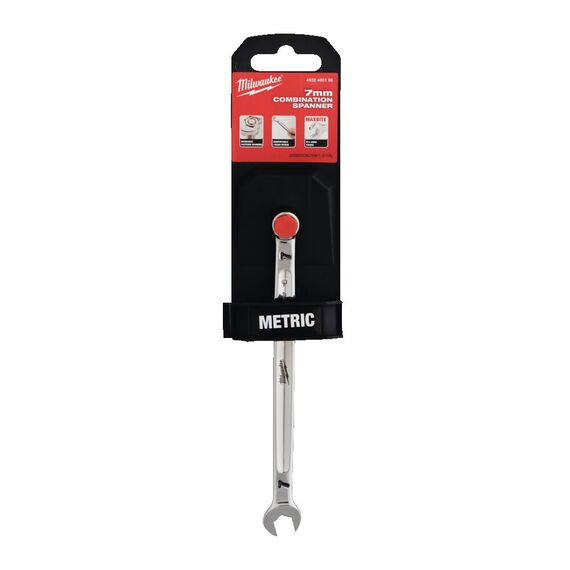 Комбинированный ключ Milwaukee MAXBITE METRIC COMBINATION SPANNER 7 MM - 4932480198, Модель: MAXBITE METRIC COMBINATION SPANNER 7 MM, внеший вид, изображение 2