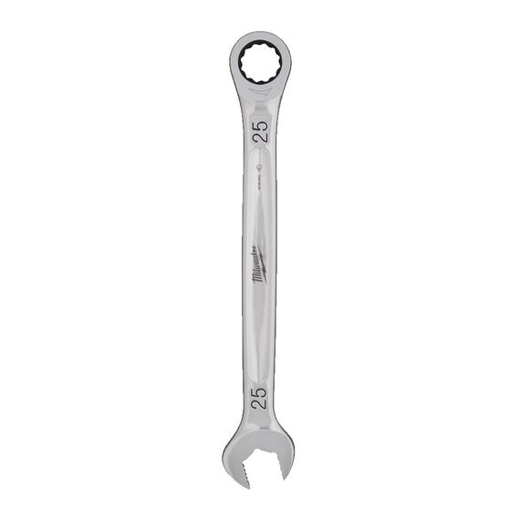 Комбинированный ключ с трещоткой Milwaukee MAXBITE RATCHETING METRIC COMBINATION SPANNER 25 MM - 4932480212, Модель: MAXBITE RATCHETING METRIC COMBINATION SPANNER 25 MM, внеший вид