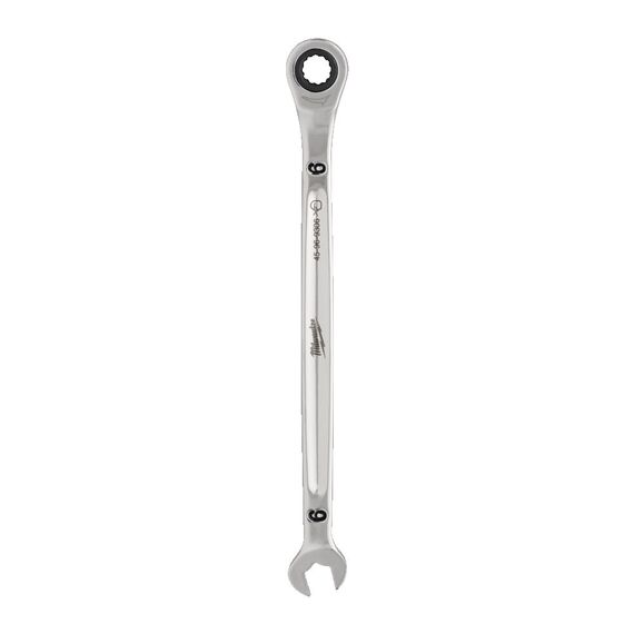 Комбинированный ключ с трещоткой Milwaukee MAXBITE RATCHETING METRIC COMBINATION SPANNER 6 MM - 4932480209, Модель: MAXBITE RATCHETING METRIC COMBINATION SPANNER 6 MM, внеший вид