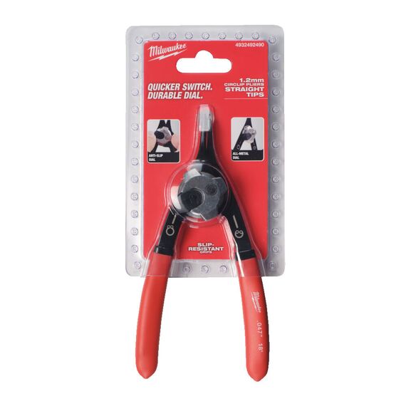 Съемник стопорных колец Milwaukee MEDIUM CIRCLIP PLIER STRAIGHT - 4932492490, Модель: MEDIUM CIRCLIP PLIER STRAIGHT, Длина (мм): 154, фото, изображение 2 Съемник стопорных колец Milwaukee MEDIUM CIRCLIP PLIER STRAIGHT - 4932492490, Модель: MEDIUM CIRCLIP PLIER STRAIGHT, Длина (мм): 154, внеший вид, изображение 2