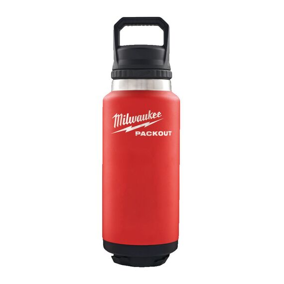 Термос Milwaukee PACKOUT BOTTLE 1065 ML CHUG LID RED - 4932493467, Модель: PACKOUT BOTTLE 1065 ML CHUG LID RED, внеший вид