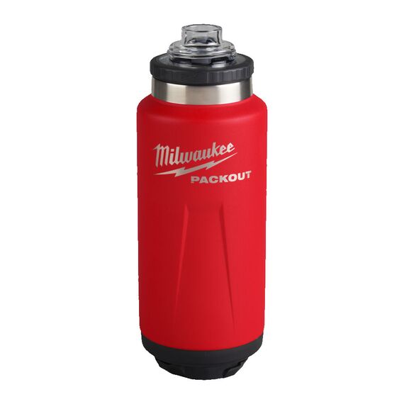 Термос Milwaukee PACKOUT BOTTLE 1065 ML CHUG LID RED - 4932493467, Модель: PACKOUT BOTTLE 1065 ML CHUG LID RED, внеший вид, изображение 3