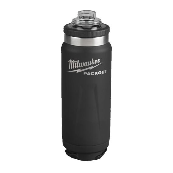 Термос Milwaukee PACKOUT BOTTLE 532 ML CHUG LID BLACK - 4932493992, Модель: PACKOUT BOTTLE 532 ML CHUG LID BLACK, внеший вид, изображение 3