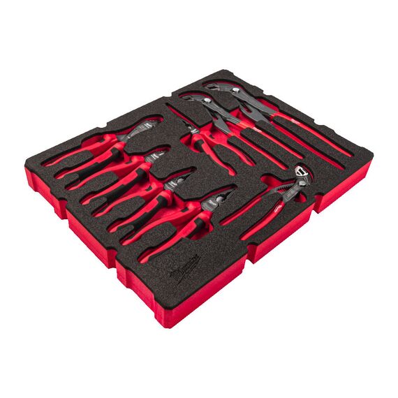 Набор ручного инструмента Milwaukee PACKOUT DRAWER PLIERS FOAM INSERT SET 8 PC - 4932493643, Модель: PACKOUT DRAWER PLIERS FOAM INSERT SET 8 PC, внеший вид, изображение 2