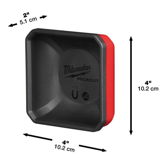 Ячейка магнитная Milwaukee PACKOUT MAGNETIC BIN 10 X 10 CM - 4932493380, Модель: PACKOUT MAGNETIC BIN 10 X 10 CM, внеший вид, изображение 4