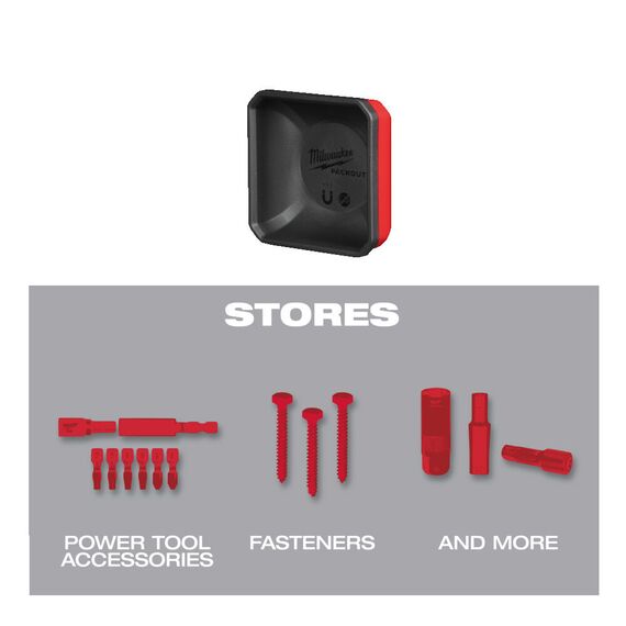 Ячейка магнитная Milwaukee PACKOUT MAGNETIC BIN 10 X 10 CM - 4932493380, Модель: PACKOUT MAGNETIC BIN 10 X 10 CM, внеший вид, изображение 5
