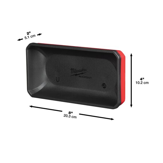Ячейка магнитная Milwaukee PACKOUT MAGNETIC BIN 10 X 20 CM - 4932493381, Модель: PACKOUT MAGNETIC BIN 10 X 20 CM, внеший вид, изображение 3