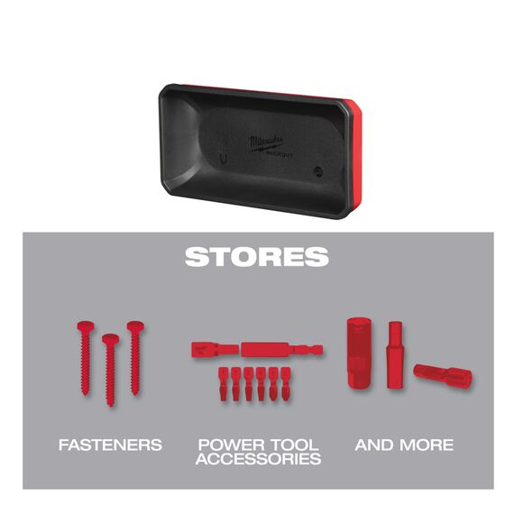 Ячейка магнитная Milwaukee PACKOUT MAGNETIC BIN 10 X 20 CM - 4932493381, Модель: PACKOUT MAGNETIC BIN 10 X 20 CM, внеший вид, изображение 4