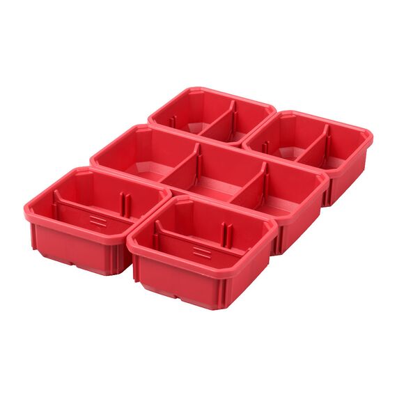 Ячейки для тонких органайзеров Milwaukee PACKOUT bins Slim Org 5 шт - 4932478301, внеший вид