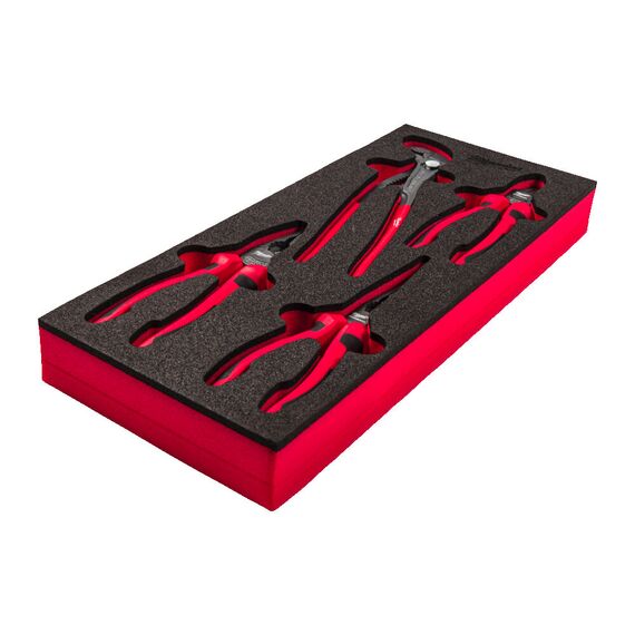 Набор ручного инструмента Milwaukee PLIERS FOAM INSERT SET 4 PC - 4932493631, Модель: PLIERS FOAM INSERT SET 4 PC, фото, изображение 2 Набор ручного инструмента Milwaukee PLIERS FOAM INSERT SET 4 PC - 4932493631, Модель: PLIERS FOAM INSERT SET 4 PC, внеший вид, изображение 2