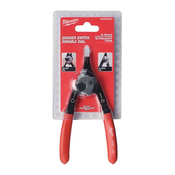 Съемник стопорных колец Milwaukee SMALL CIRCLIP PLIER STRAIGHT - 4932492487, Модель: SMALL CIRCLIP PLIER STRAIGHT, Длина (мм): 154, внеший вид, изображение 2