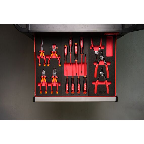 Набор ручного инструмента Milwaukee VDE PLIERS SET FOAM INSERT 4 PC - 4932493250, Модель: VDE PLIERS SET FOAM INSERT 4 PC, внеший вид, изображение 4