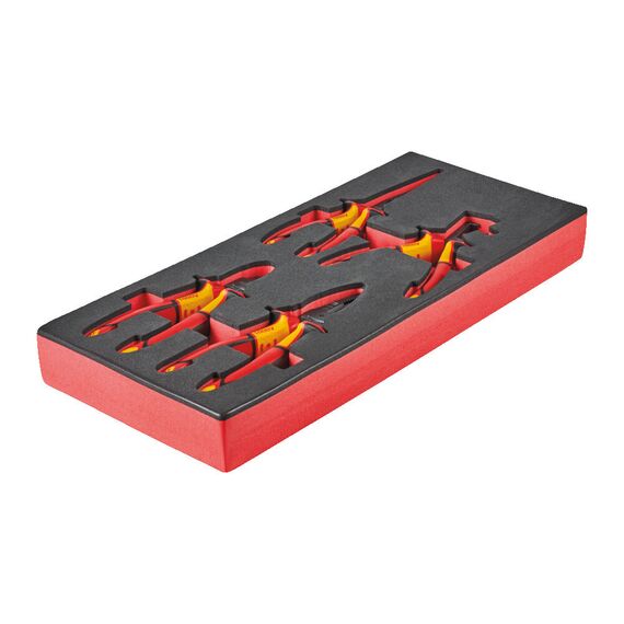Набор ручного инструмента Milwaukee VDE PLIERS SET FOAM INSERT 4 PC - 4932493250, Модель: VDE PLIERS SET FOAM INSERT 4 PC, внеший вид, изображение 2