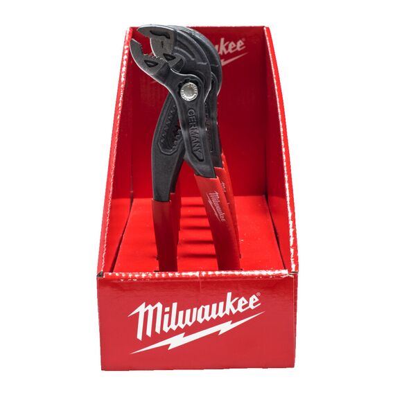 Переставной, трубный ключ Milwaukee WATER PUMP PLIER 180MM COUNTER DISPLAY - 4932498541, Модель: WATER PUMP PLIER 180MM COUNTER DISPLAY, Длина (мм): 180, внеший вид