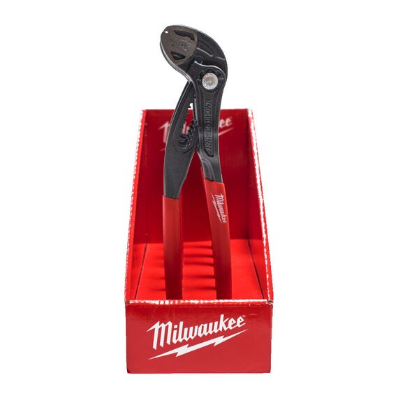 Переставной, трубный ключ Milwaukee WATER PUMP PLIER 250MM COUNTER DISPLAY - 4932498542, Модель: WATER PUMP PLIER 250MM COUNTER DISPLAY, Длина (мм): 250, внеший вид