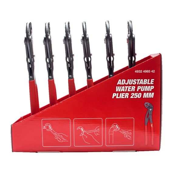 Переставной, трубный ключ Milwaukee WATER PUMP PLIER 250MM COUNTER DISPLAY - 4932498542, Модель: WATER PUMP PLIER 250MM COUNTER DISPLAY, Длина (мм): 250, фото, изображение 3 Переставной, трубный ключ Milwaukee WATER PUMP PLIER 250MM COUNTER DISPLAY - 4932498542, Модель: WATER PUMP PLIER 250MM COUNTER DISPLAY, Длина (мм): 250, внеший вид, изображение 3