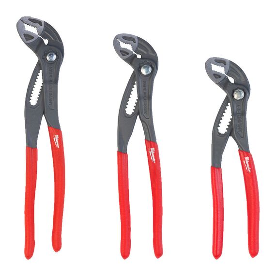 Набор переставных ключей Milwaukee WATER PUMP PLIER SET 3 PC - 4932498543, Модель: WATER PUMP PLIER SET 3 PC, Длина (мм): 180, внеший вид